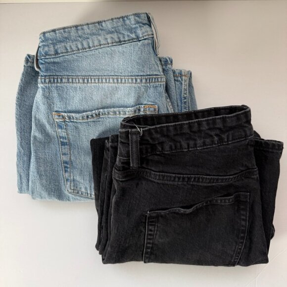 H&M Jeans 2 pairs -Wide leg crop - Picture 1 of 5